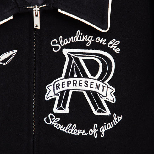 Represent Cherub Wool Varsity Jacket Jet Black W23REP_MJ1008-01 Degli Uberti